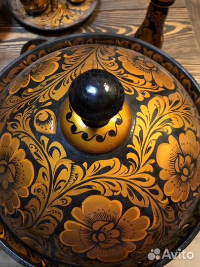 Набор хохлома золотая винтаж