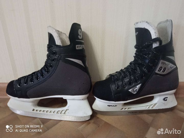 Коньки хоккейные Graf super 99 yth 37 размер