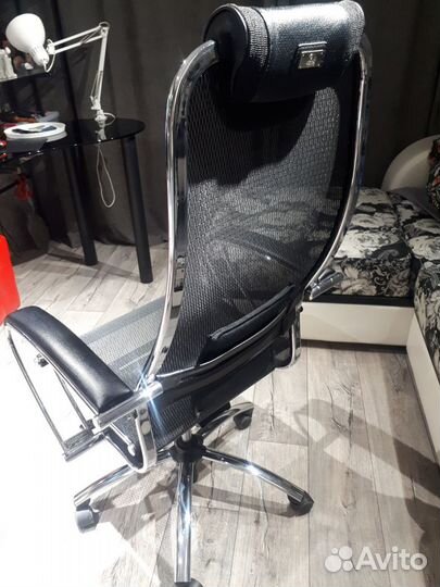 Кресло Метта Samurai S-1.02, сетка, цвет черный