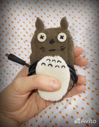 Органайзер для наушников,тоторо,шарнирная кукла