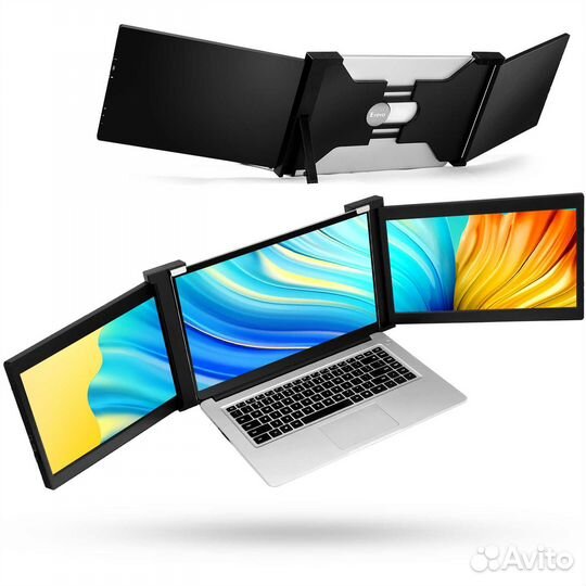 Портативный двух экранный игровой монитор