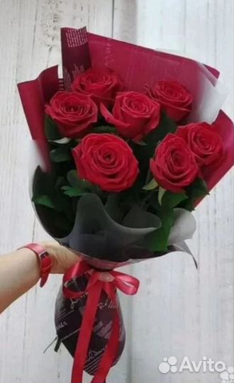 Букет #57 Красные Розы 60 см Доставка Цветов