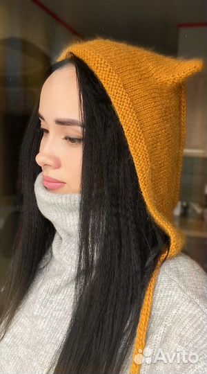 Чепчик женский с ушками