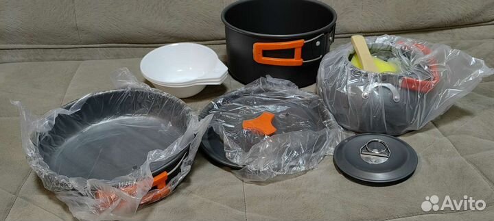 Набор посуды туристический 8предметов на 2-3чел