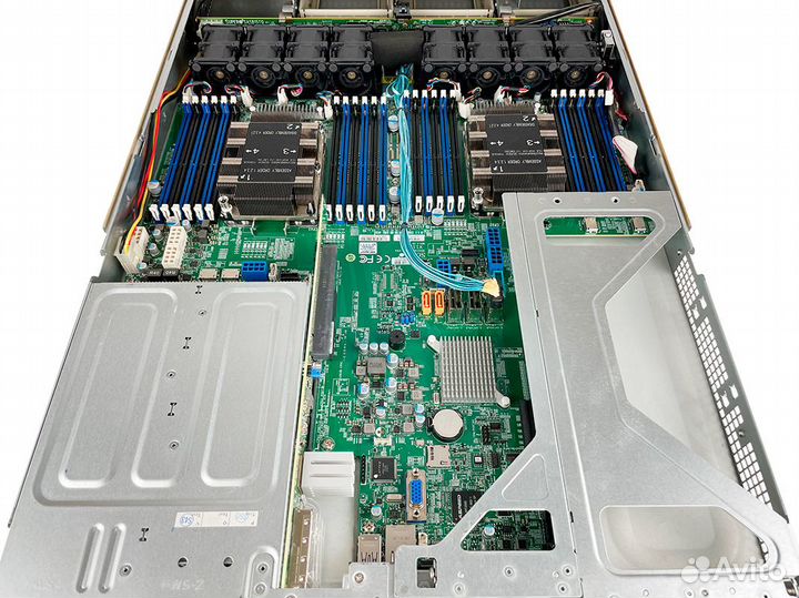 Сервер Supermicro 6019U-TR25M 2xGold 6130 128Gb