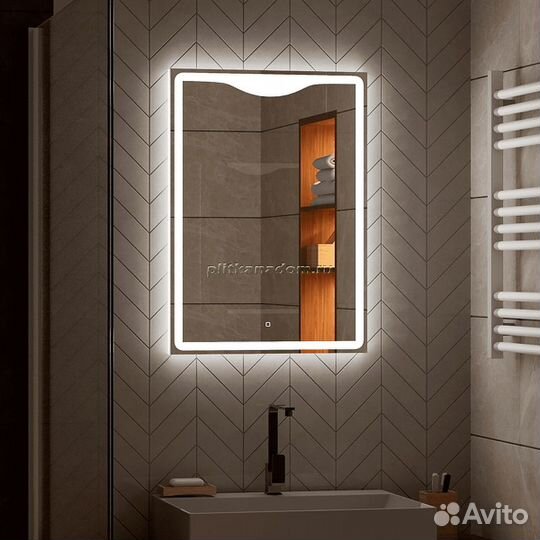 Зеркало Континент Amaze LED 800x900 с подсветкой с сенсорным выключателем злп643