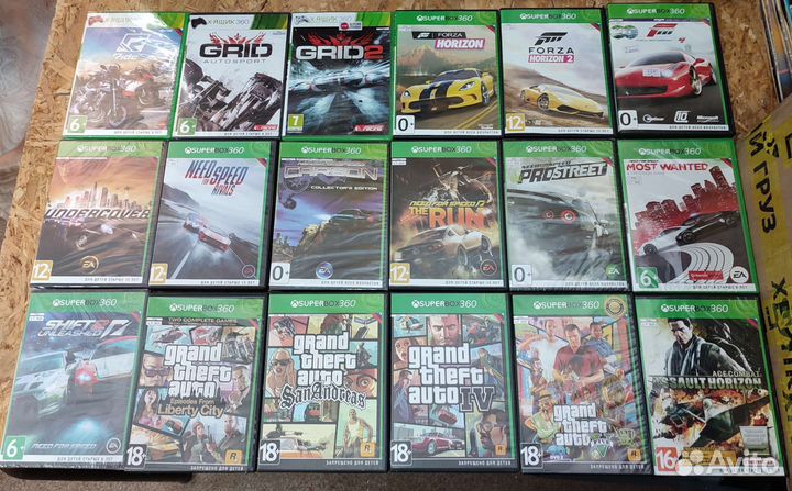 Игровые диски X BOX-360 прошитые 3:0