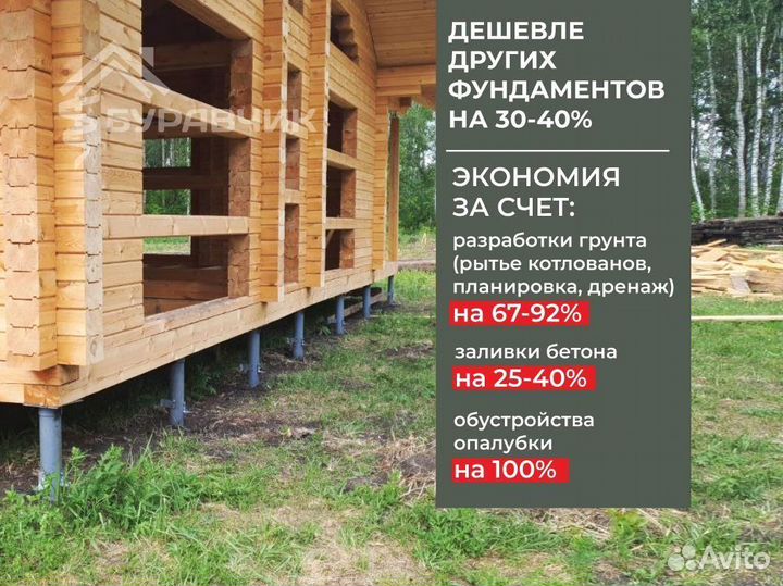 Винтовые сваи свайно винтовой фундамент 108: 3500м