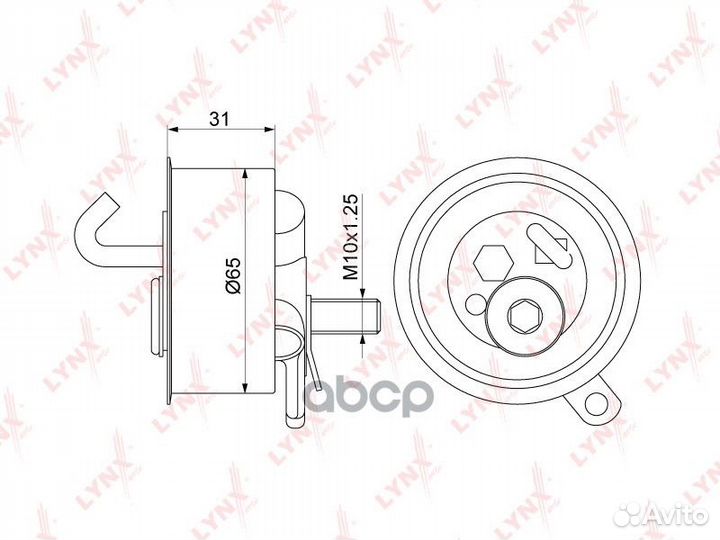 PB-1326 ролик натяжной ремня грм\ Toyota Nadia