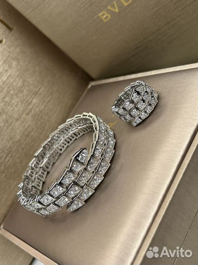 Комплект браслет и кольцо Bvlgari