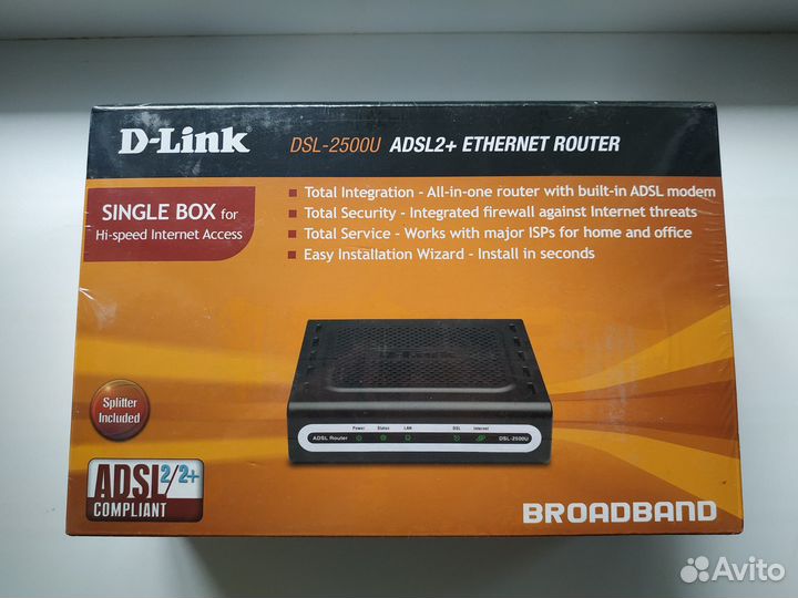 Маршрутизатор D-Link DSL-2500U