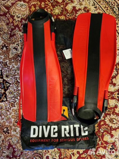Ласты DiveRite XT красные размер М