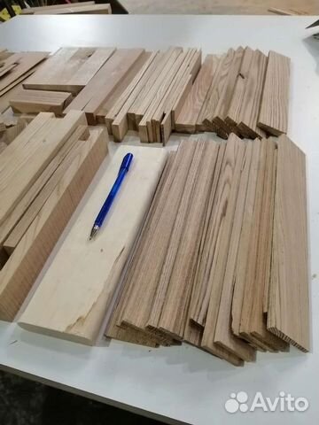 Бруски, палочки, кусочки шпона для творчества