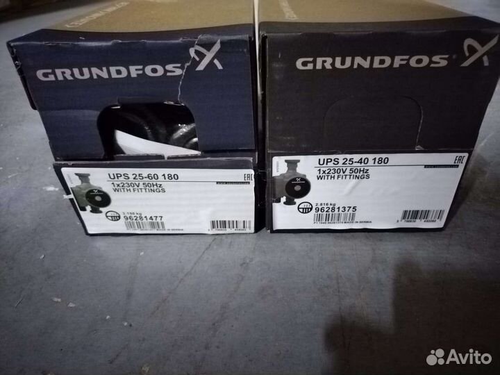Насосы Grundfos ups 25-40 и 25-60 180
