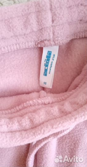 Брюки флисовые для девочки 98