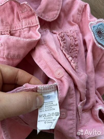 Вельветовая рубашка детская