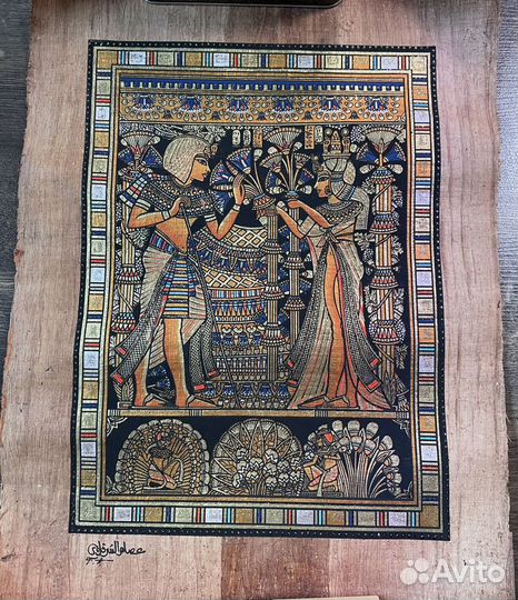 Картина на папирусе из Египта