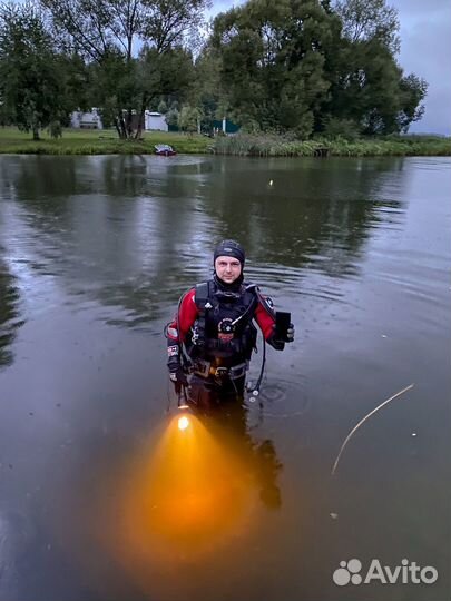 Водолаз. Водолазные работы. Поиск металлоискателем