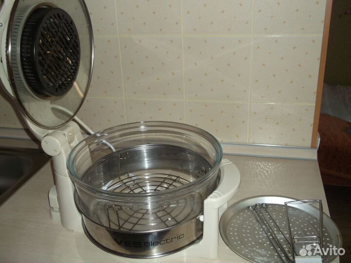 Электронный аэрогриль с галогеном