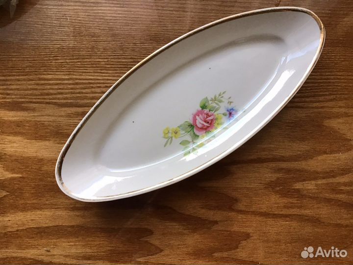 Блюдо, селёдочница, чайники дулево