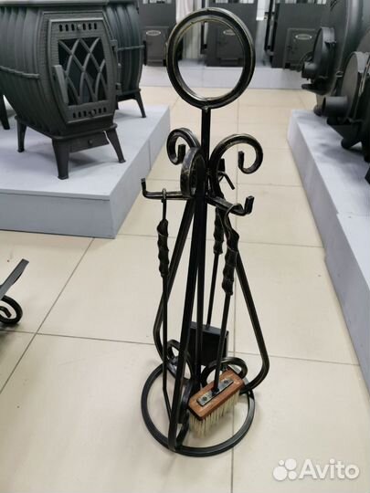 Кованый каминный набор