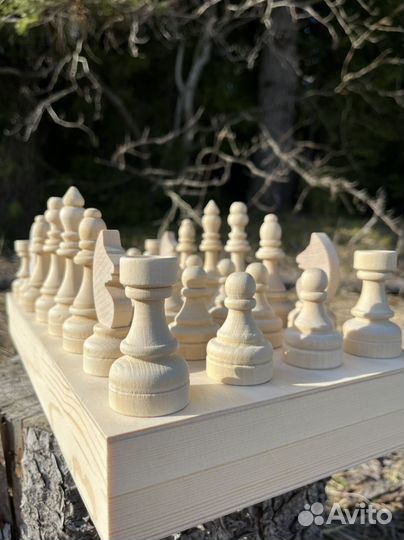 Шахматы деревянные турнирные для росписи
