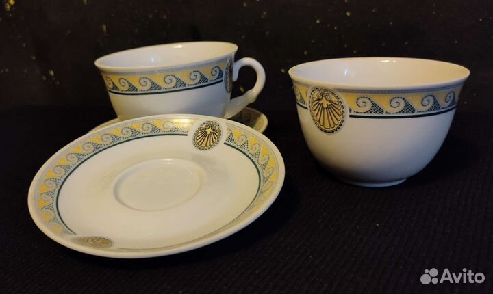 Чайный сервиз фарфор на две персоны Богдановичи