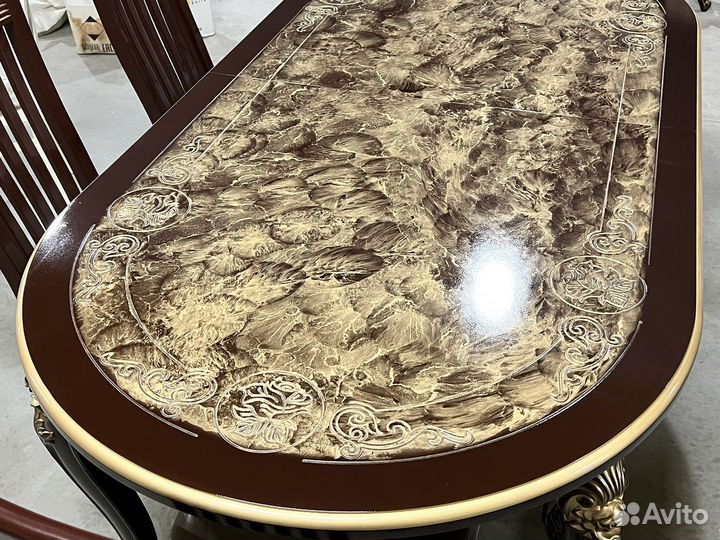 Стол обеденный овальный раздвижной