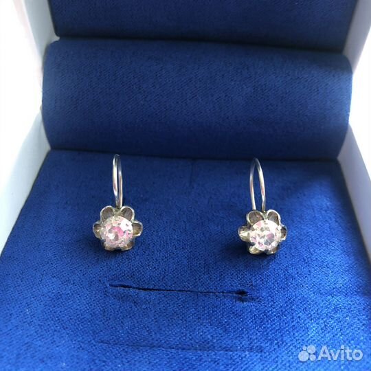 Серебряные серьги СССР