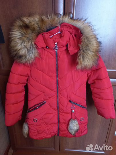 Зимняя куртка на девочку 116 122