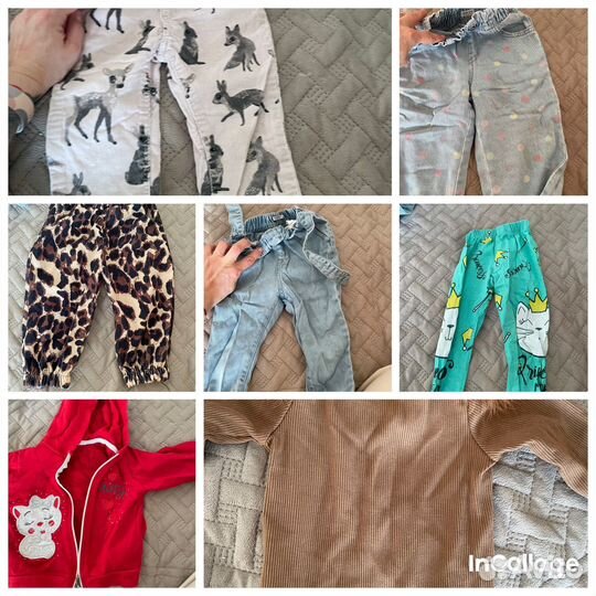 Пакет с детской одеждой 92 размер для девочки