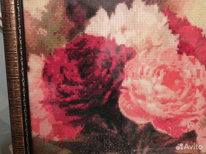 Картина пионы ручная работа