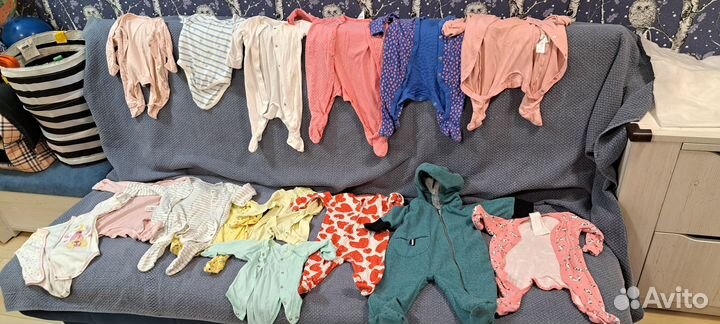 Вещи пакетом для девочки 3-6 месяцев