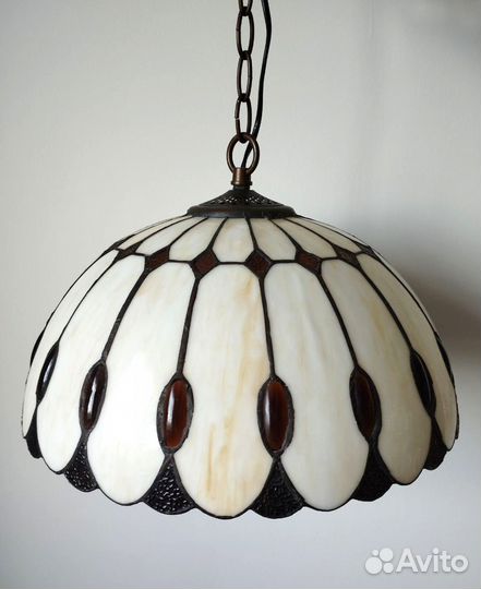 Люстра витражная