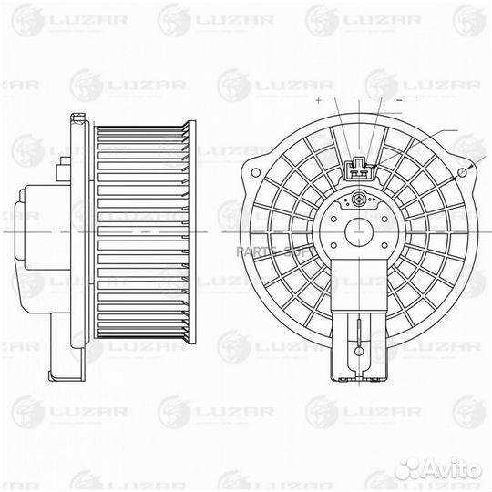 Вентилятор отопителя Mazda 6 (GG) (02) /CX-7 (07)