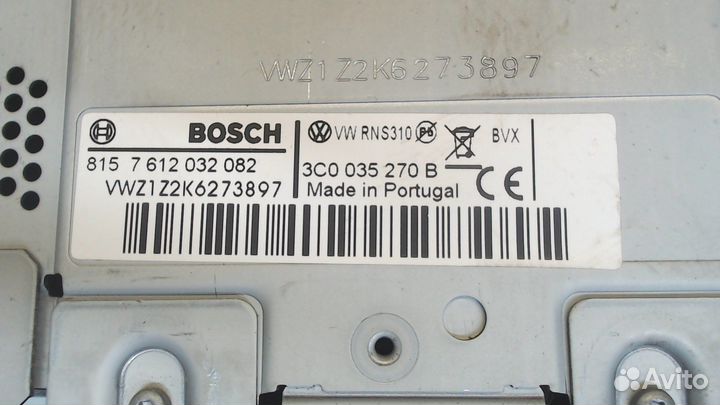 Магнитола Volkswagen Passat CC, 2010