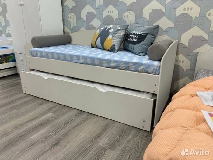Кровать доп место от 2х лет лдсп без мягкой спинки