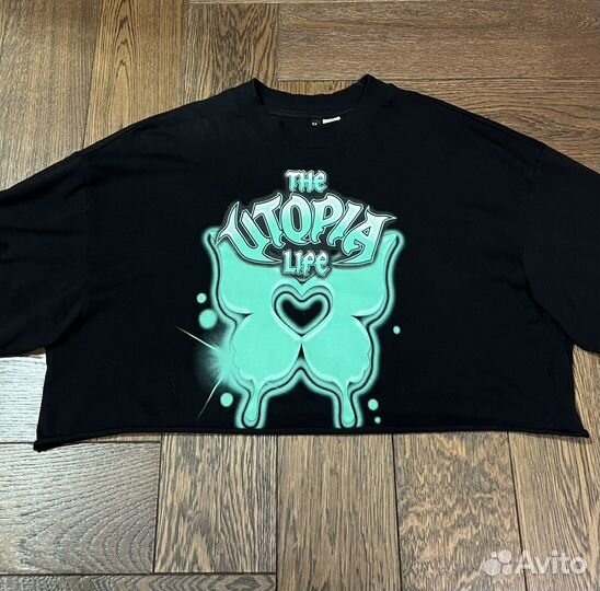 Футболка топ укороченная