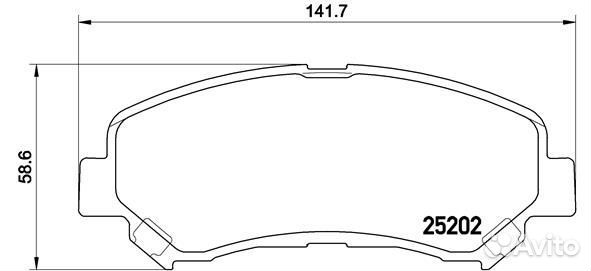 Колодки тормозные передние Brembo, P79028