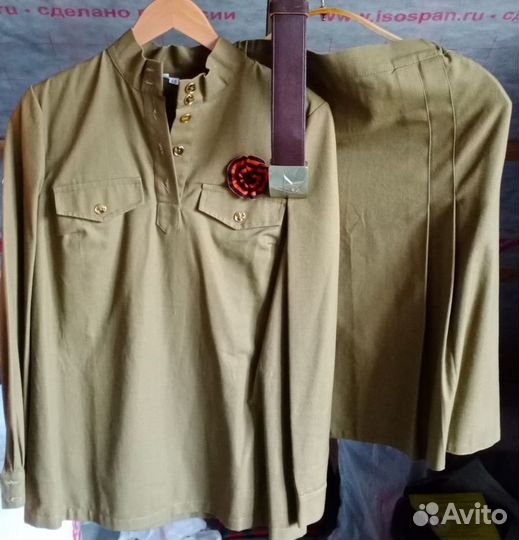 Военный костюм женский