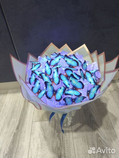 Готовый букет из бабочек