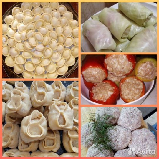 Пельмени,голубцы, манты домашние