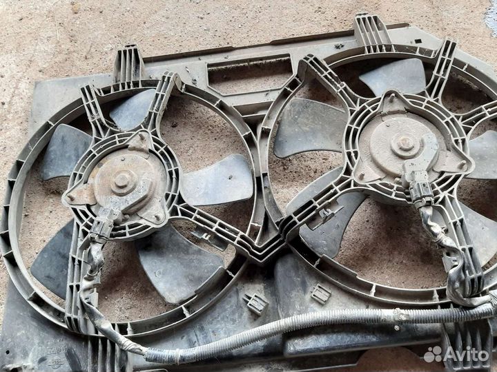 Диффузор с вентиляторами Nissan x-trail t30