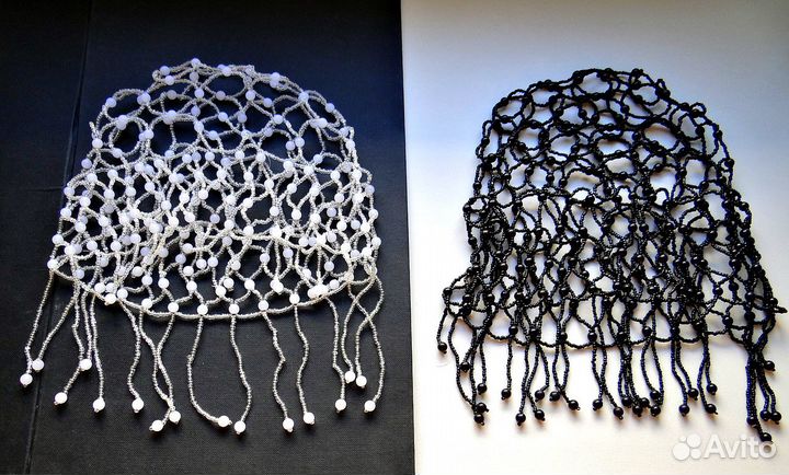 Шапочки из бисера и бусин