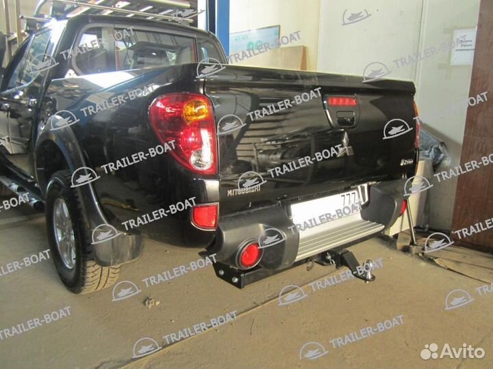 Фаркоп Mitsubishi L200 Long 2014-2015, под квадрат, 30644