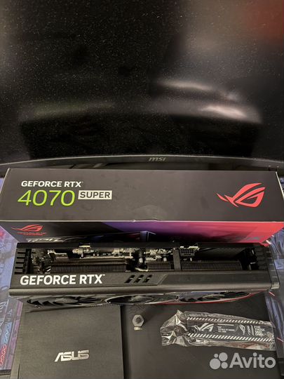 Видеокарта RTX 4070 Super Asus Rog