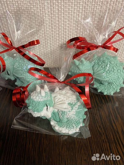 Дракон, символ 2024 года. Мыло ручной работы