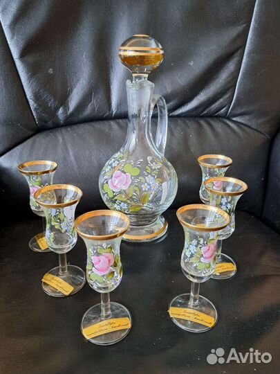 Штоф с рюмками хрусталь