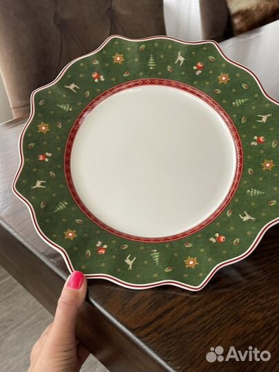 Villeroy boch ваза блюдо новогоднее