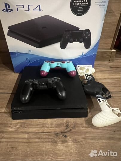 Sony playstation 4 slim+40игр+2геймпада